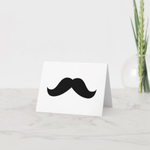 Mustache Note Card Kaart