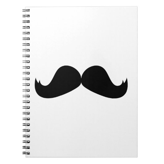 Mustache notebook notitieboek (Voorkant)