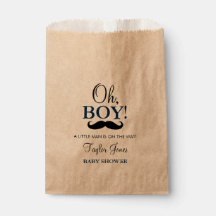 Mustache Oh Jongen Baby Douche Favor Tassen Bedankzakje