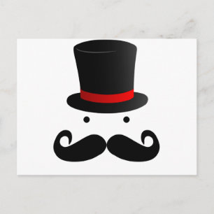 Mustache-ontwerp Briefkaart