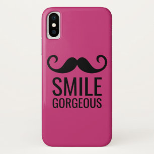 Mustache op ELKE KLEUR iPhone X Hoesje