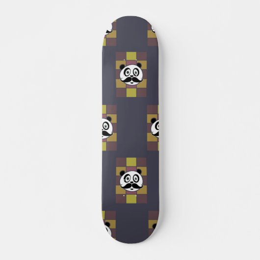 Mustache Panda 3 Skateboard (Voorkant)