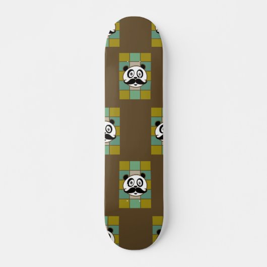 Mustache Panda 4 Skateboard (Voorkant)