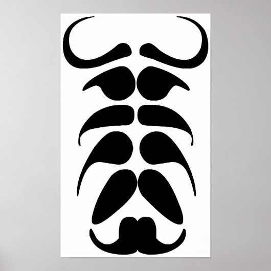 Mustache Party Poster (Voorkant)