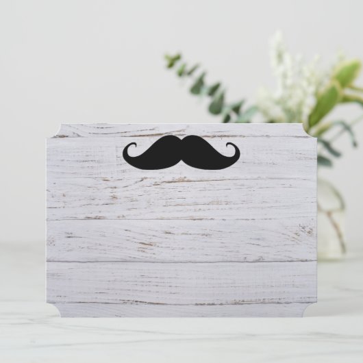 Mustache Party Shower Designer Destiny's Kaart (Staand voorkant)