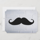 Mustache Party Shower Designer Destiny's Kaart (Achterkant)