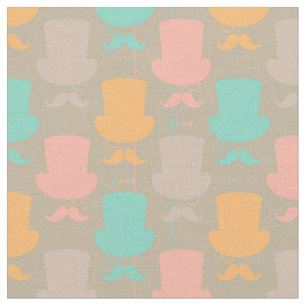 Mustache patroon 2 stof