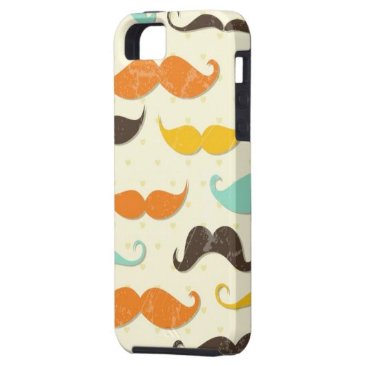 Mustache patroon 3 Case-Mate iPhone case (Achterkant Links)