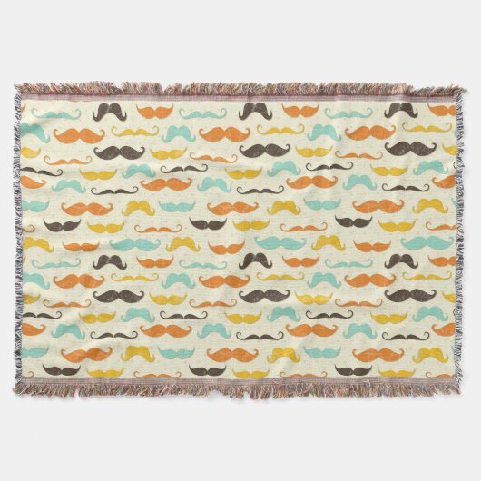 Mustache patroon 3 deken (Voorkant)