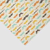 Mustache patroon 3 tissuepapier (Detail)