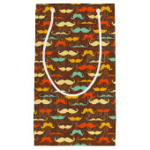 Mustache patroon klein cadeauzakje (Voorkant)