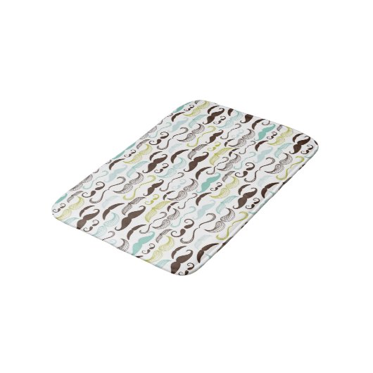 Mustache patroon, retro-stijl 2 badmat (Gekanteld)