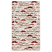 Mustache patroon, retro-stijl 3 klein cadeauzakje (Achterkant)