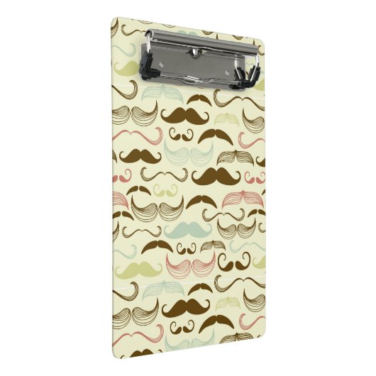 Mustache patroon, retro-stijl 4 mini klembord (Schuin)