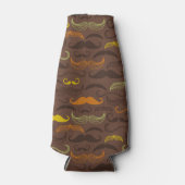 Mustache patroon, retro-stijl 5 flesjeskoeler (Voorkant)