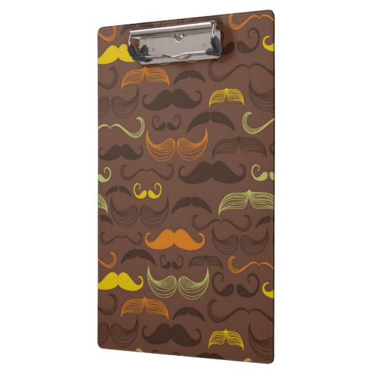 Mustache patroon, retro stijl 5 klembord (Links)