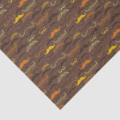 Mustache patroon, retro stijl 5 tissuepapier (Detail)