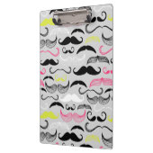 Mustache patroon, retro-stijl klembord (Links)