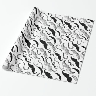 Mustache Pattern Cadeaupapier