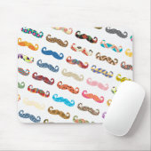 Mustache Pattern Muismat (Met muis)