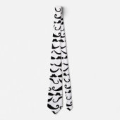 Mustache Pattern Stropdas (Voorkant)