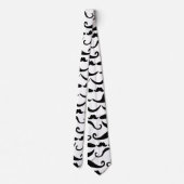 Mustache Pattern Stropdas (Achterkant)