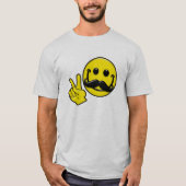 Mustache Peace T-shirt (Voorkant)