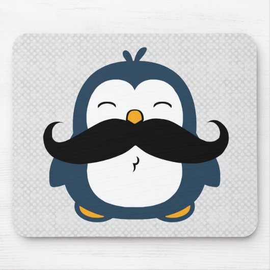 Mustache Penguin Muismat (Voorkant)