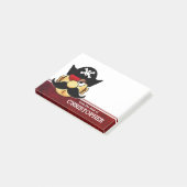 Mustache Pirate Persoonlijk Post-it® Notes (Schuin)