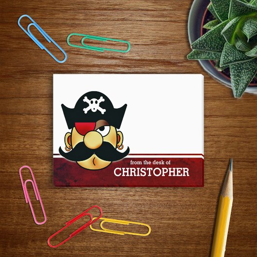 Mustache Pirate Persoonlijk Post-it® Notes