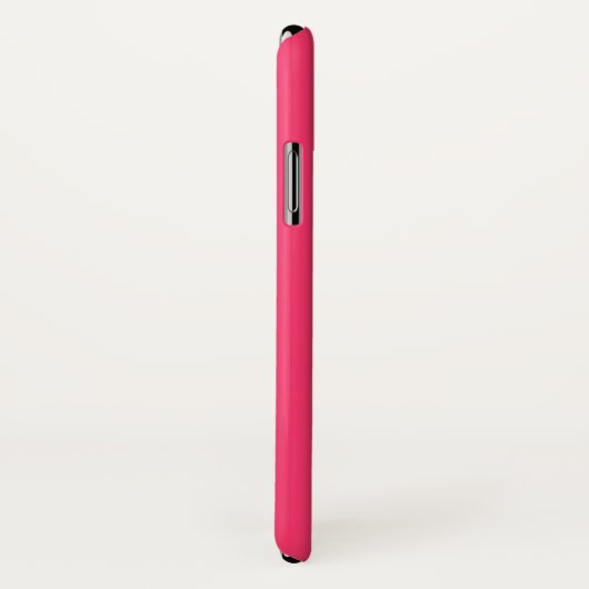 Mustache Plain Hot Pink Achtergrond Case-Mate iPhone Case (Achterkant / rechts)