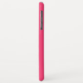 Mustache Plain Hot Pink Achtergrond Case-Mate iPhone Case (Achterkant/links)