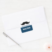 Mustache Plaques, Livre Étiquettes (Enveloppe)