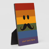 Mustache Pride custom plaque Fotoplaat (Zijkant)
