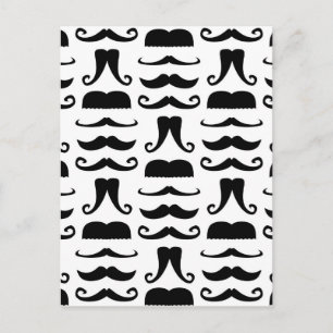 Mustache Print Briefkaart