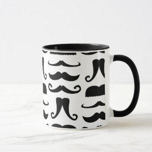 Mustache Print Mok