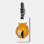 Mustache Puffer Fish Bagagelabel (Voorkant verticaal)