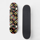 Mustache Rainbow Skateboard (Voorkant)