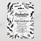 Mustache Razor Shaver Waterverf Barber Pattern Kaart (Voorkant / Achterkant)