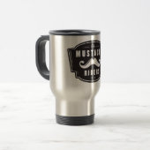 Mustache Rider Travel Mug Reisbeker (Voorkant links)