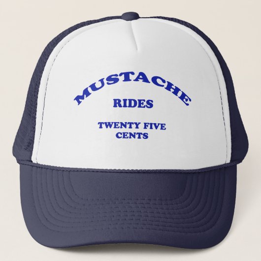 Mustache Rides 25 cent Trucker Pet (Voorkant)