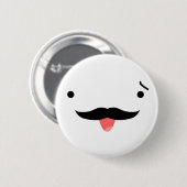 Mustache Ronde Button 5,7 Cm (Voorkant /achterkant)
