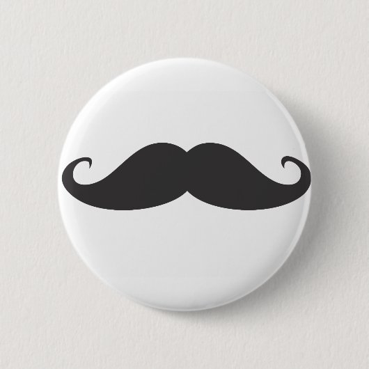 Mustache Ronde Button 5,7 Cm (Voorkant)