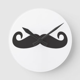 Mustache Ronde Klok