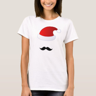 Mustache Santa T-shirt