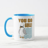 Mustache Seagull Je gaat weg Mok (Links)