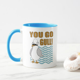 Mustache Seagull Je gaat weg Mok
