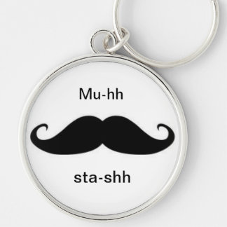 Mustache sleutelhanger