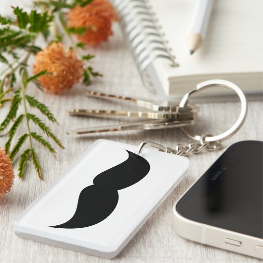 Mustache Sleutelhanger (Voorkant Rechts)