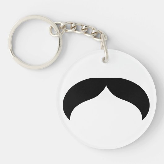 Mustache Sleutelhanger (Voorkant)